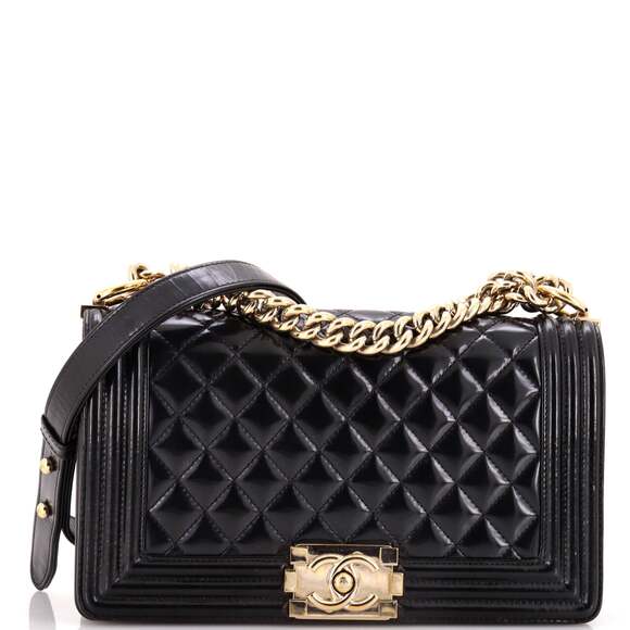 Chanel Boy Flap Bag Quilted Iridescent #184767C39B - Picture 1 of 10